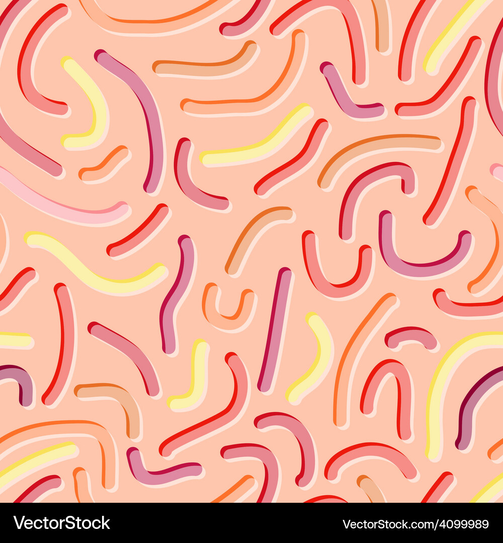 Seamless worm pattern Vector Image