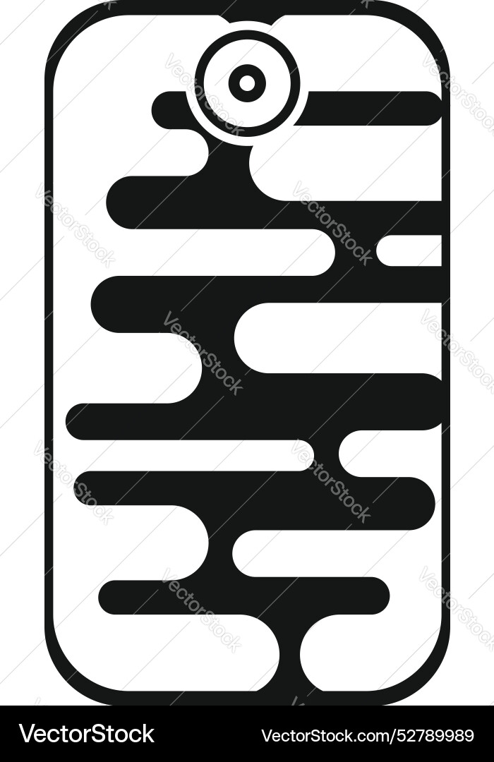 Smartphone showing abstract data visualization Smartphone showing abstract data visualization Vector Image