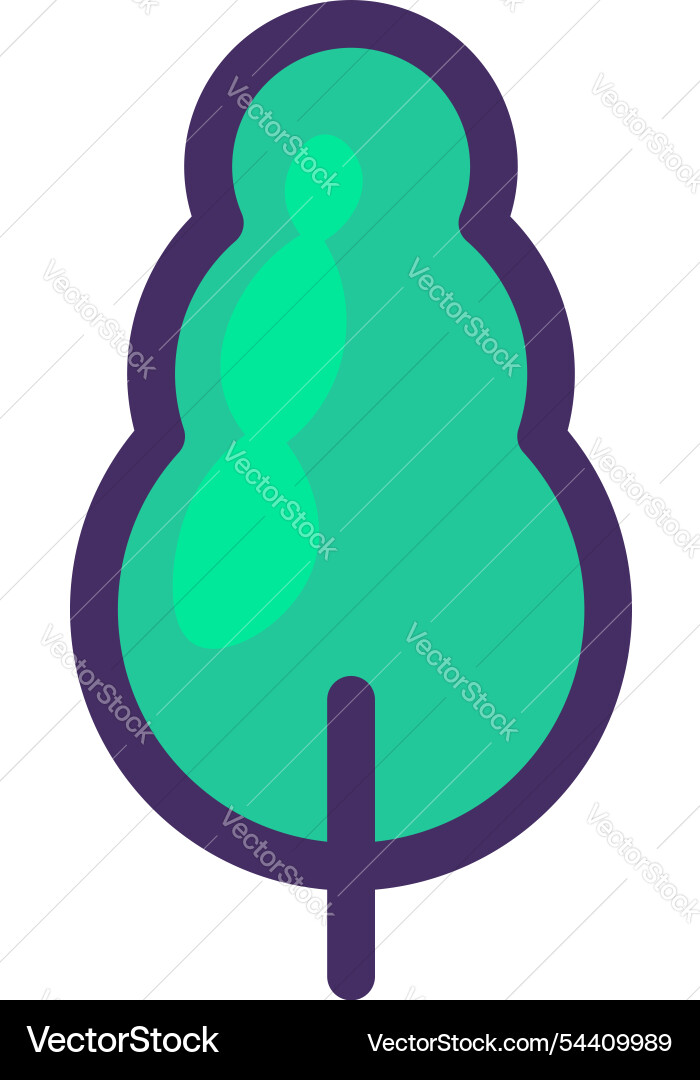 Wastepaper concept icon with an ash tree element Vector Image