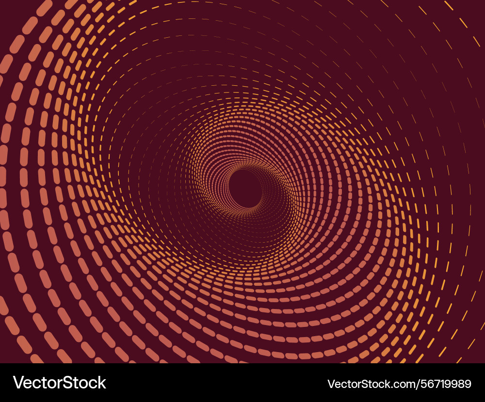 Webabstract tunnel design with gradient dots Vector Image