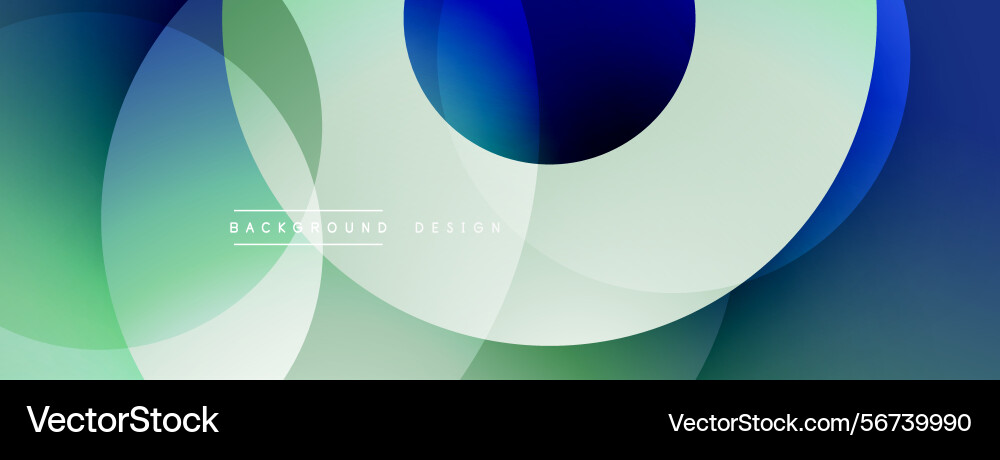 Abstract design features overlapping circles Vector Image
