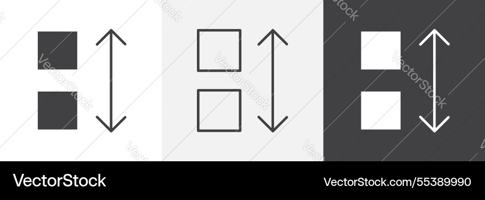 Apps sort icons graphics pack vector image