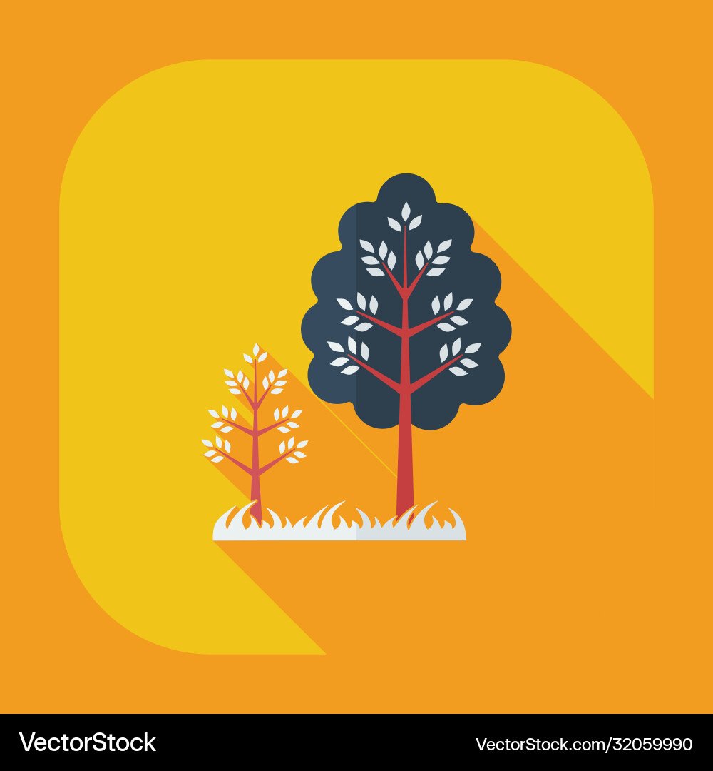 Flat modern design with shadow icons tree Flat modern design with shadow icons tree Vector Image