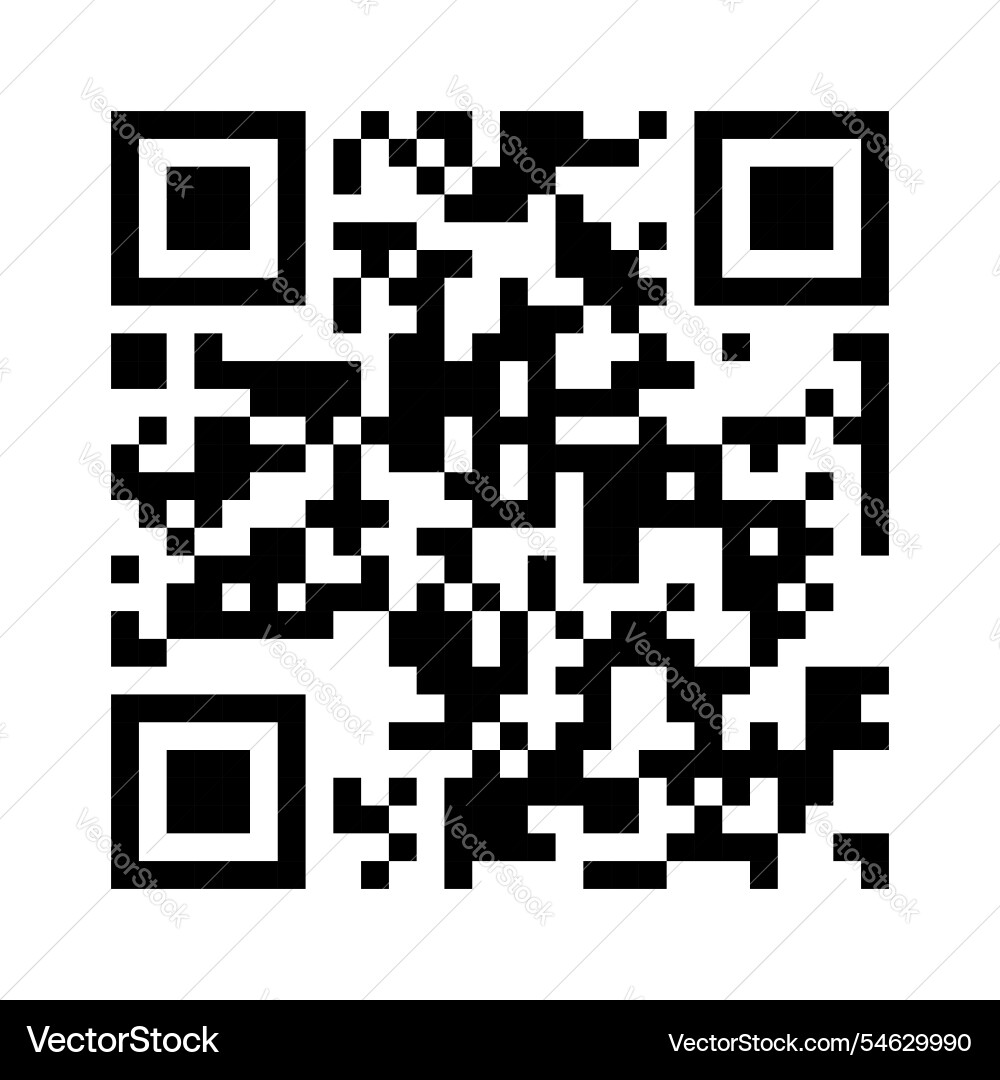 Qr code ready to use isolated on white background vector image