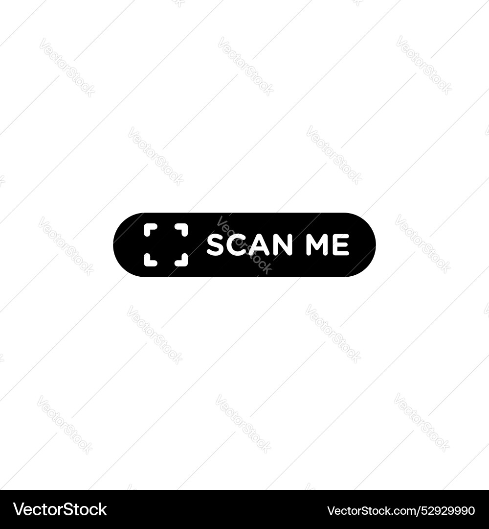 Scan me icon set qr code and digital arrow symbol Scan me icon set qr code and digital arrow symbol vector image