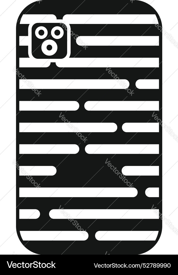 Smartphone back showing horizontal lines texture Smartphone back showing horizontal lines texture vector image