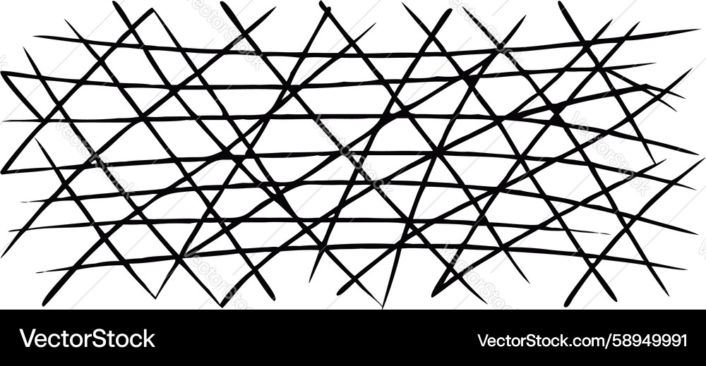 Abstract criss-cross line pattern intersecting Vector Image