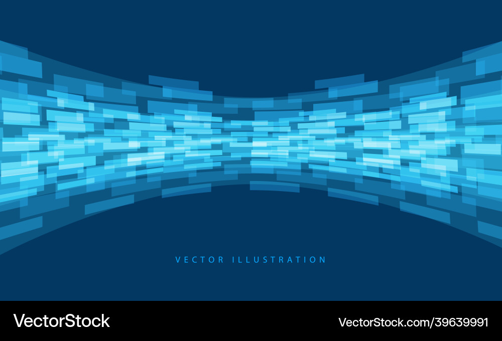 Abstract Data Flow Curve vector image