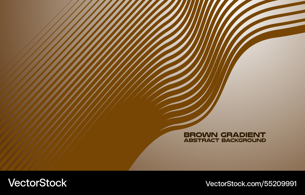 Brown gradient with curve line abstract Brown gradient with curve line abstract Vector Image