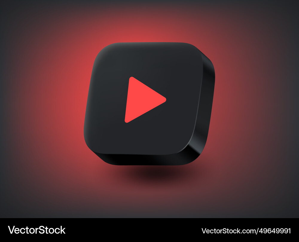 Internet player app concept 3d Internet player app concept 3d vector image