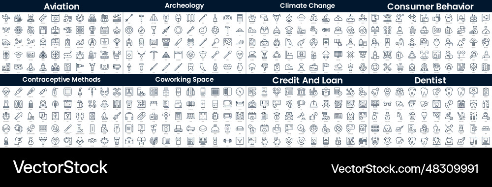 Linear style icons pack in this bundle include Linear style icons pack in this bundle include vector image