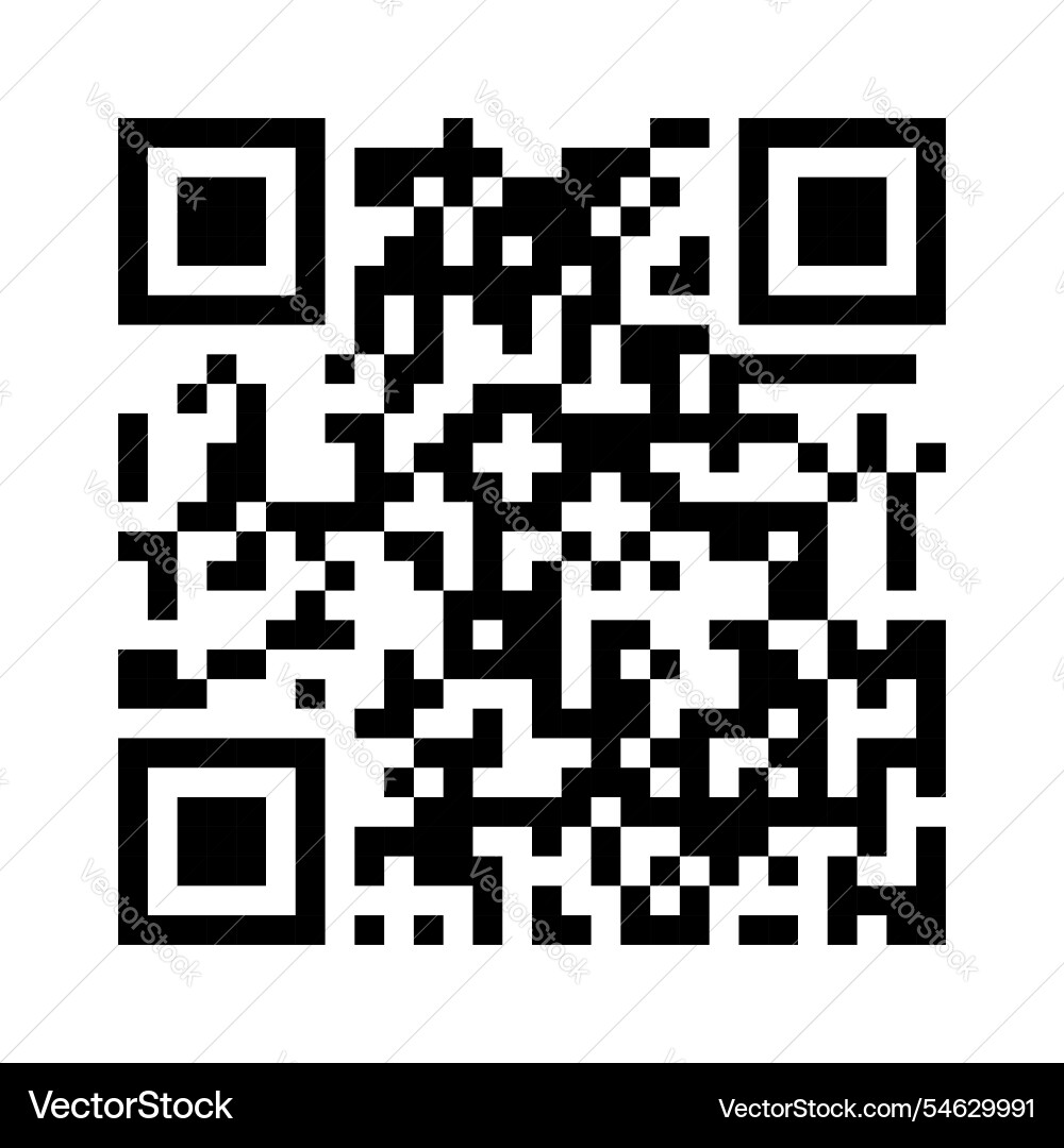 Qr code ready to use isolated on white background vector image