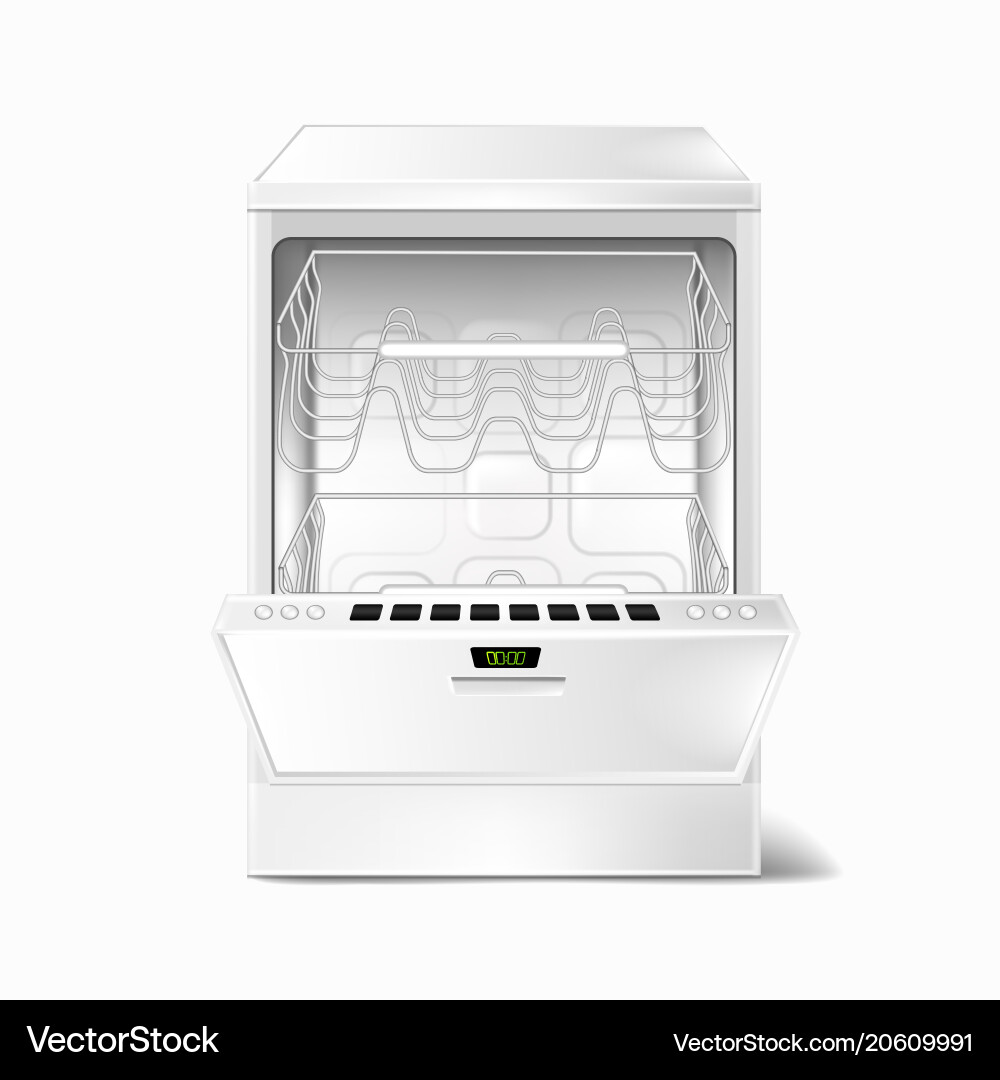 Dishwasher empty Vector Images \u0026 Graphics for Commercial Use | VectorStock, image size:1000x1080