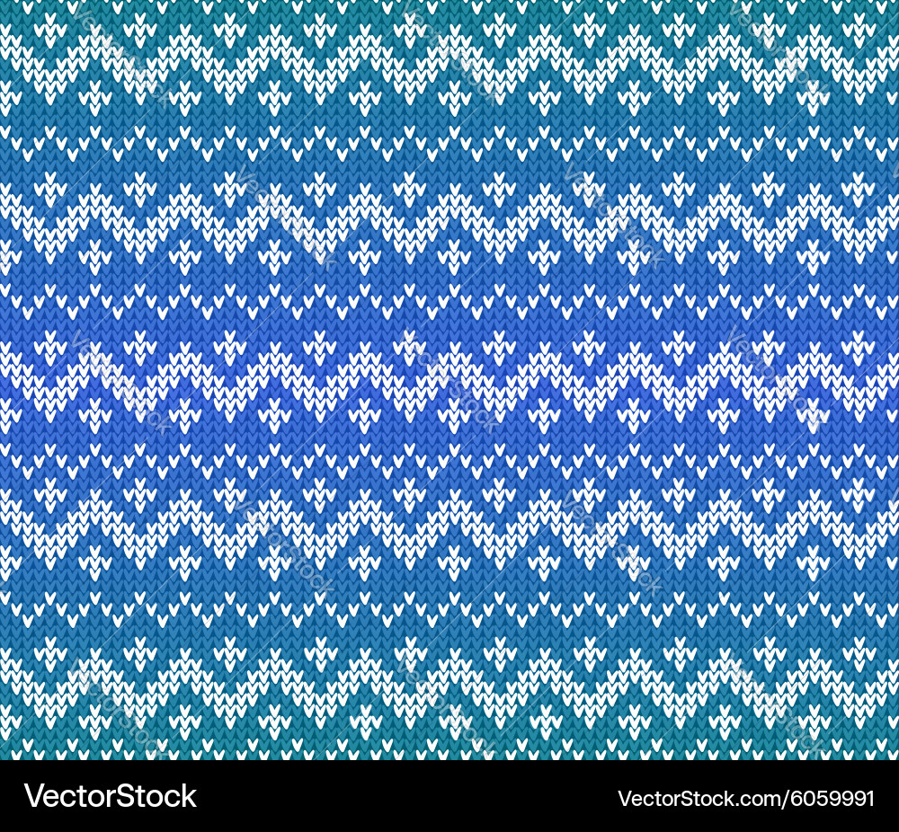 Scandinavian Knitted Pattern Royalty Free Vector Image
