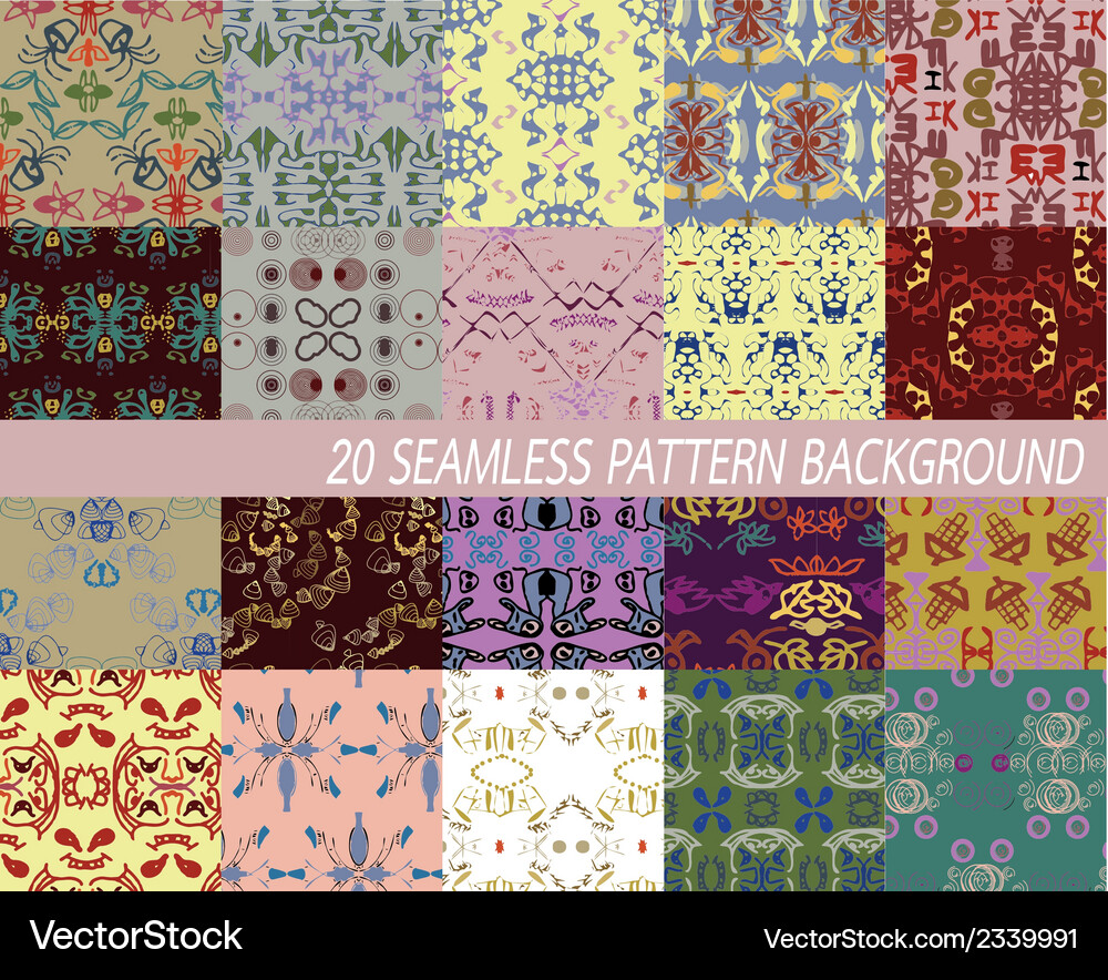 Seamless abstract hand drawn pattern Vector Image