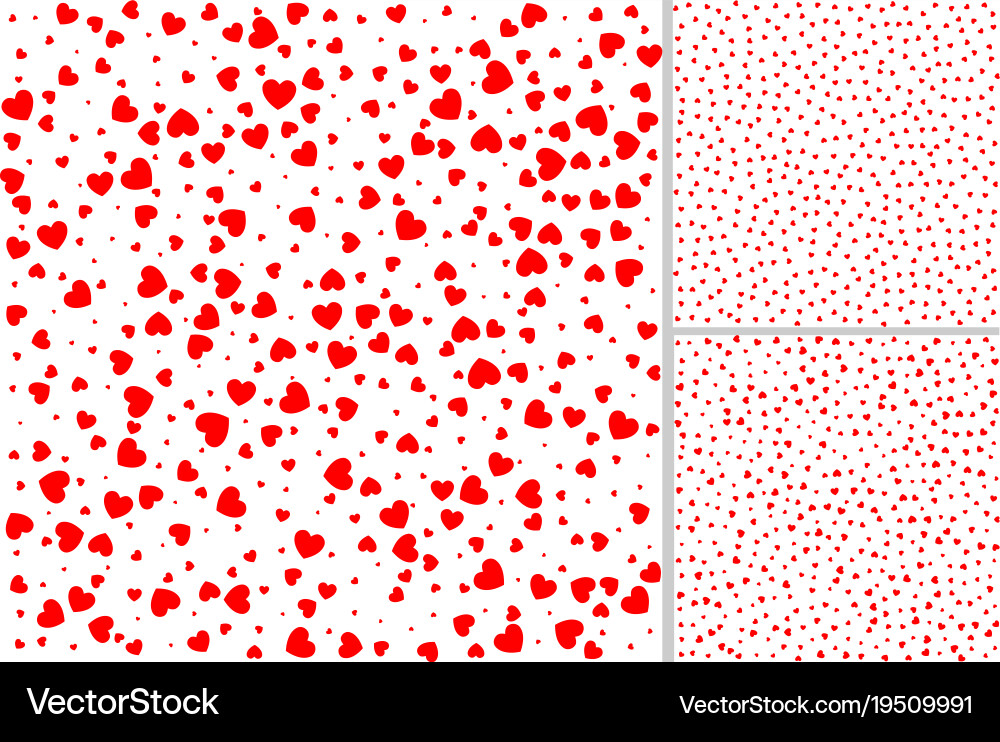 Valentines Day Heart Pattern vector image