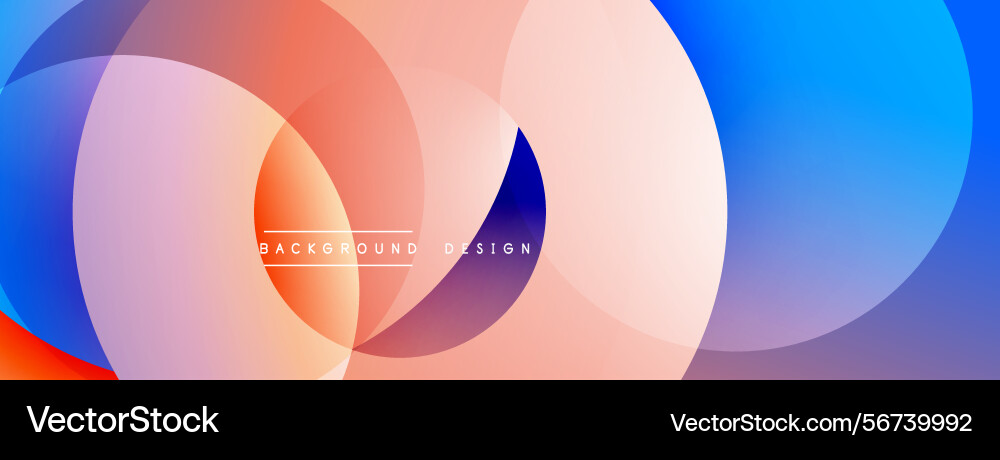 Abstract circles overlap creating vibrant Abstract circles overlap creating vibrant vector image
