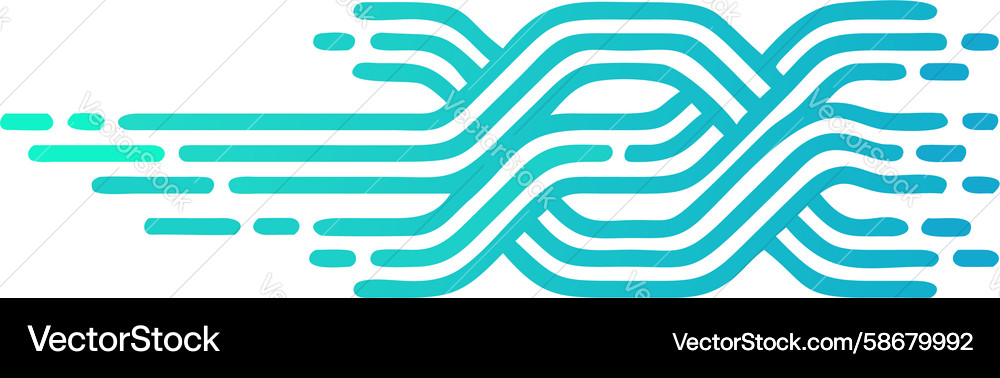 Abstract flowing lines dynamic speed effect Vector Image