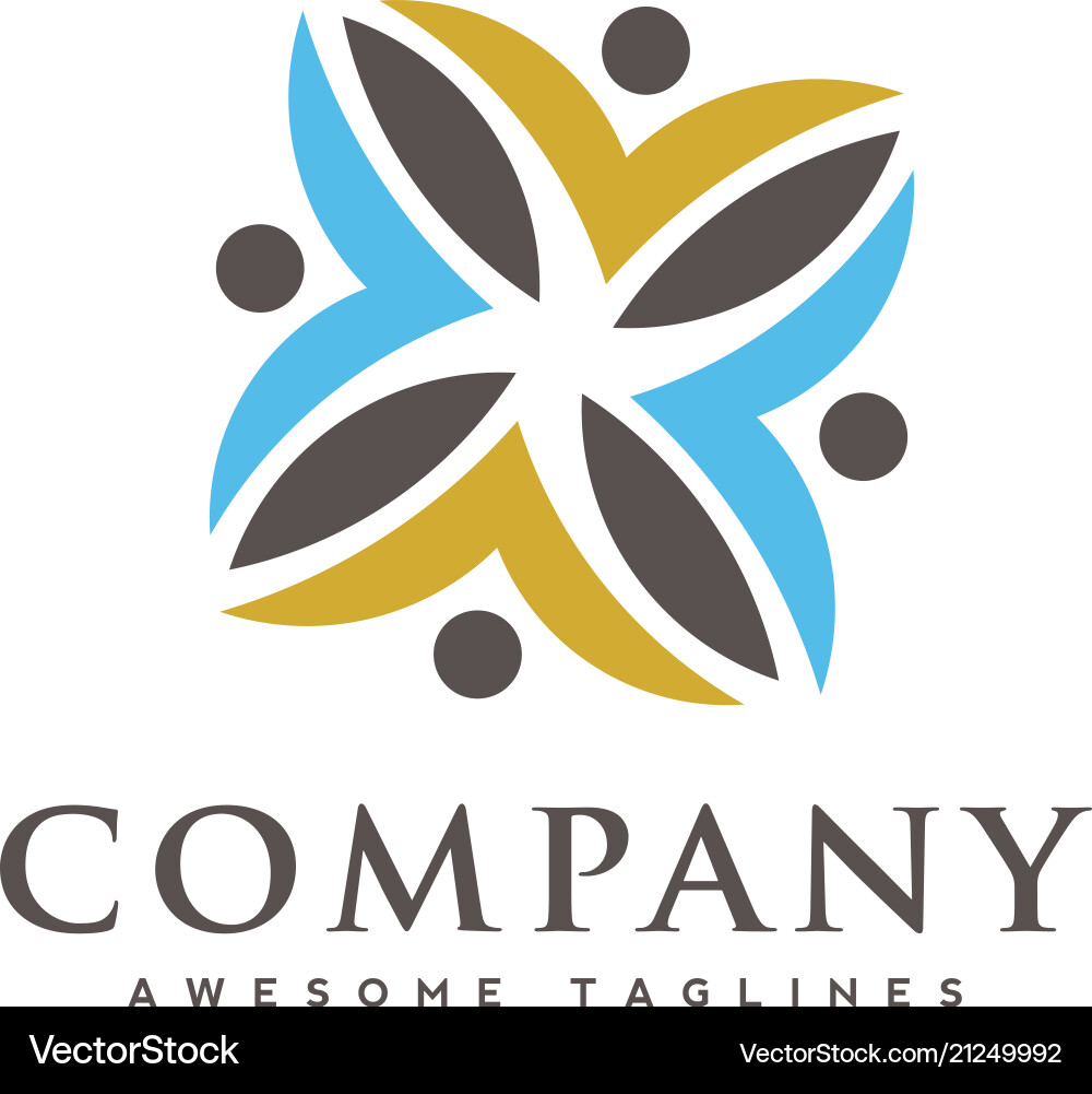 Community Care & Support Logo vector image