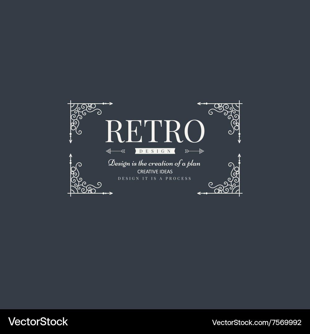 Monogram luxury template Royalty Free Vector Image