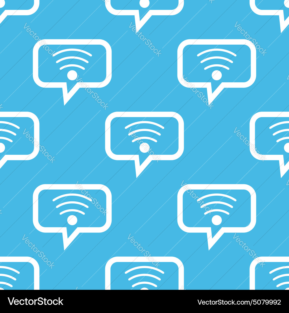Wi-fi message pattern vector image