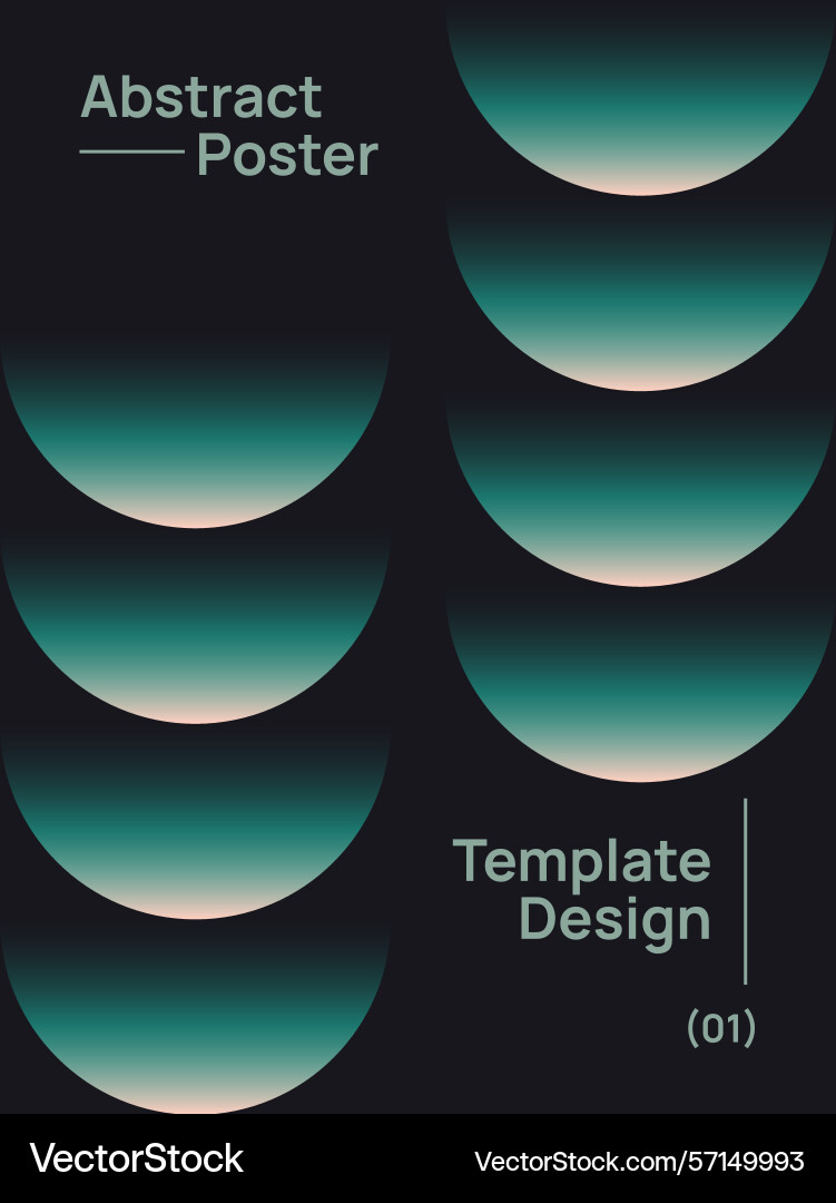 Abstract gradient poster layout design Abstract gradient poster layout design vector image