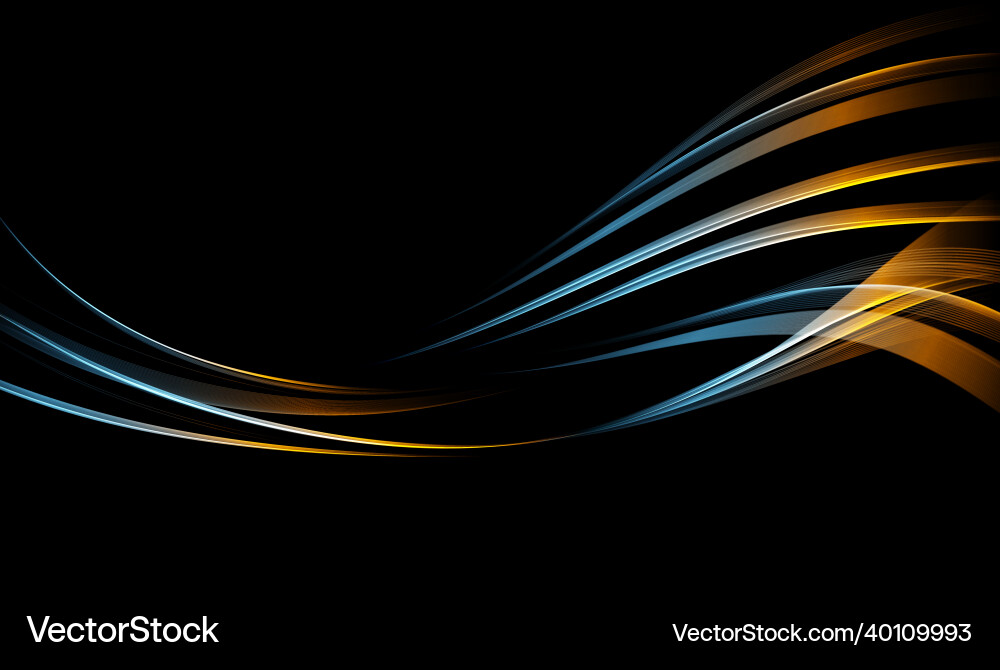 Abstract waves shiny blue moving lines design Abstract waves shiny blue moving lines design vector image