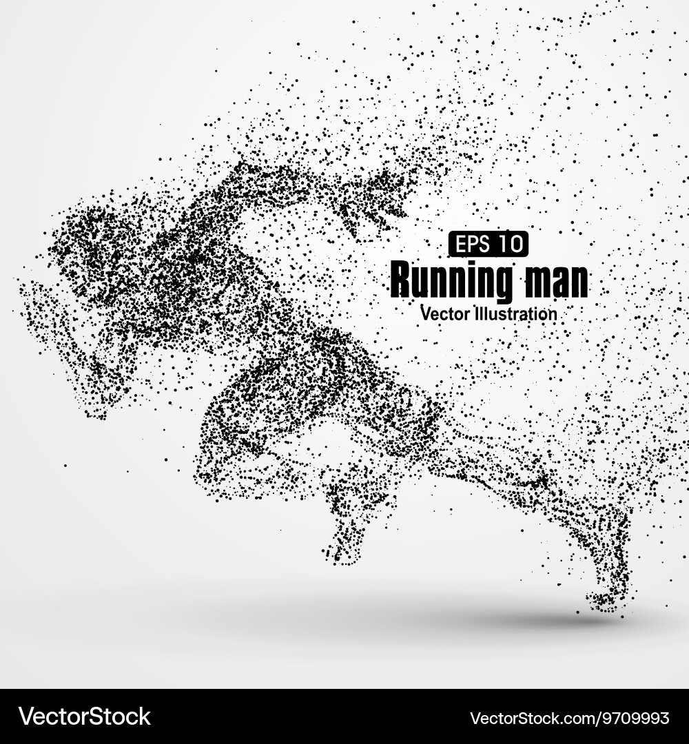 Dynamic Particle Combat Scene vector image