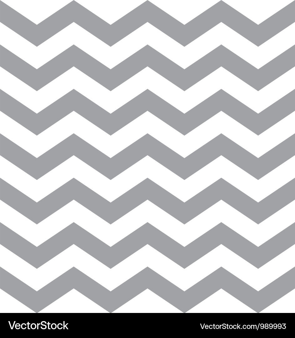 Gray and White Chevron Pattern Vector Image