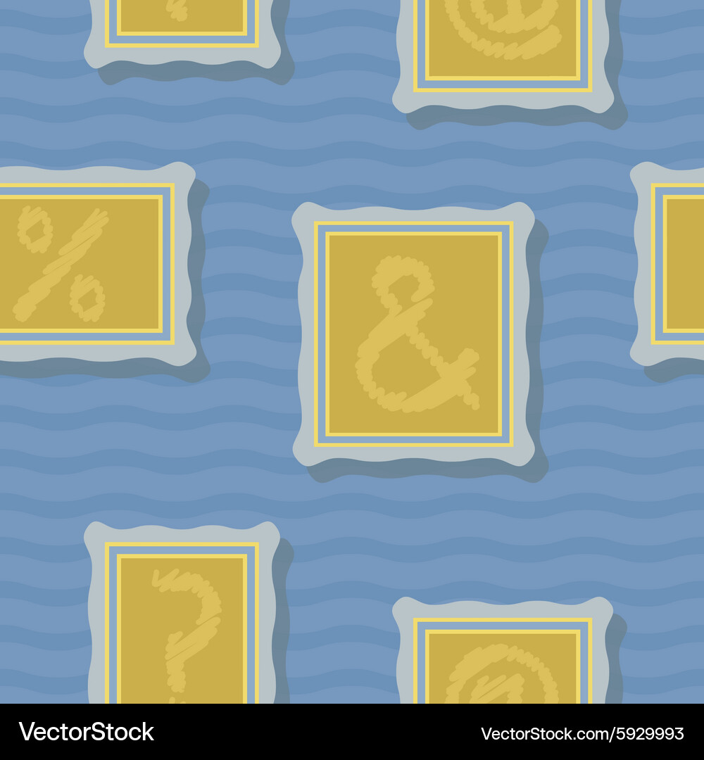 Seamless background with punctuation marks Vector Image