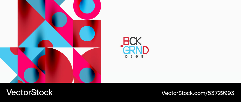 Trendy triangles lines round elements and circles Vector Image