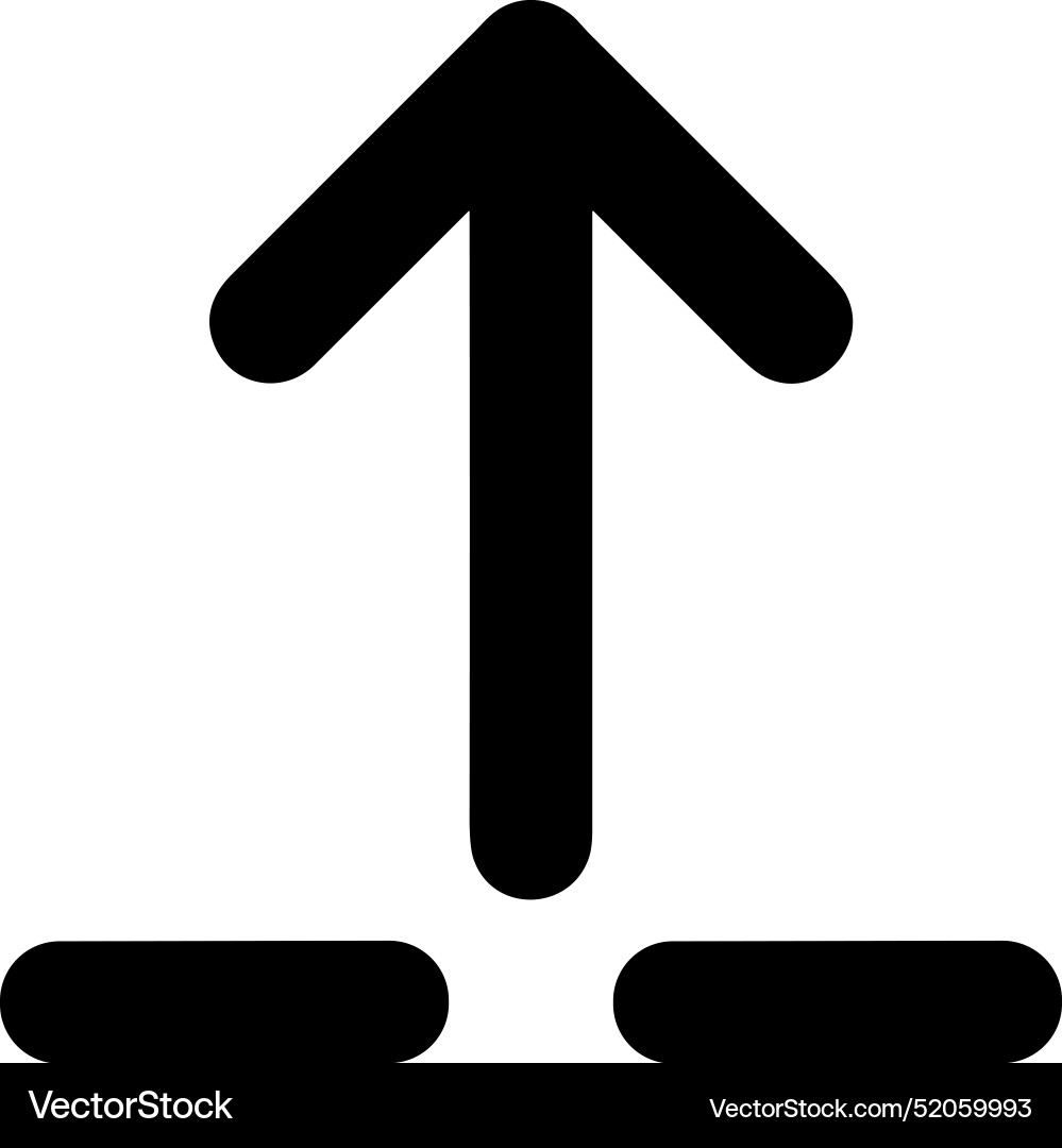 Upload outline icon symbol image Vector Image