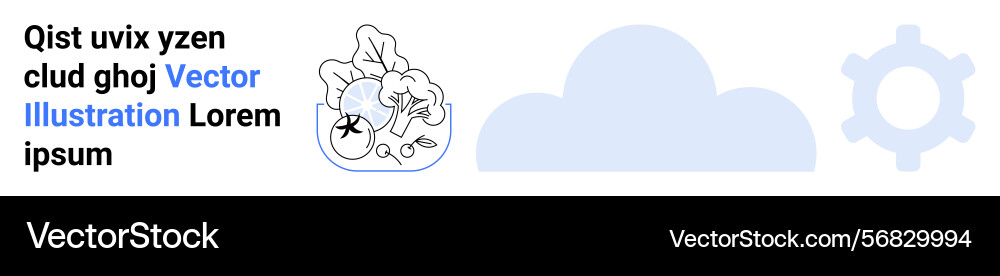 Cloud integration with customizable settings Cloud integration with customizable settings vector image