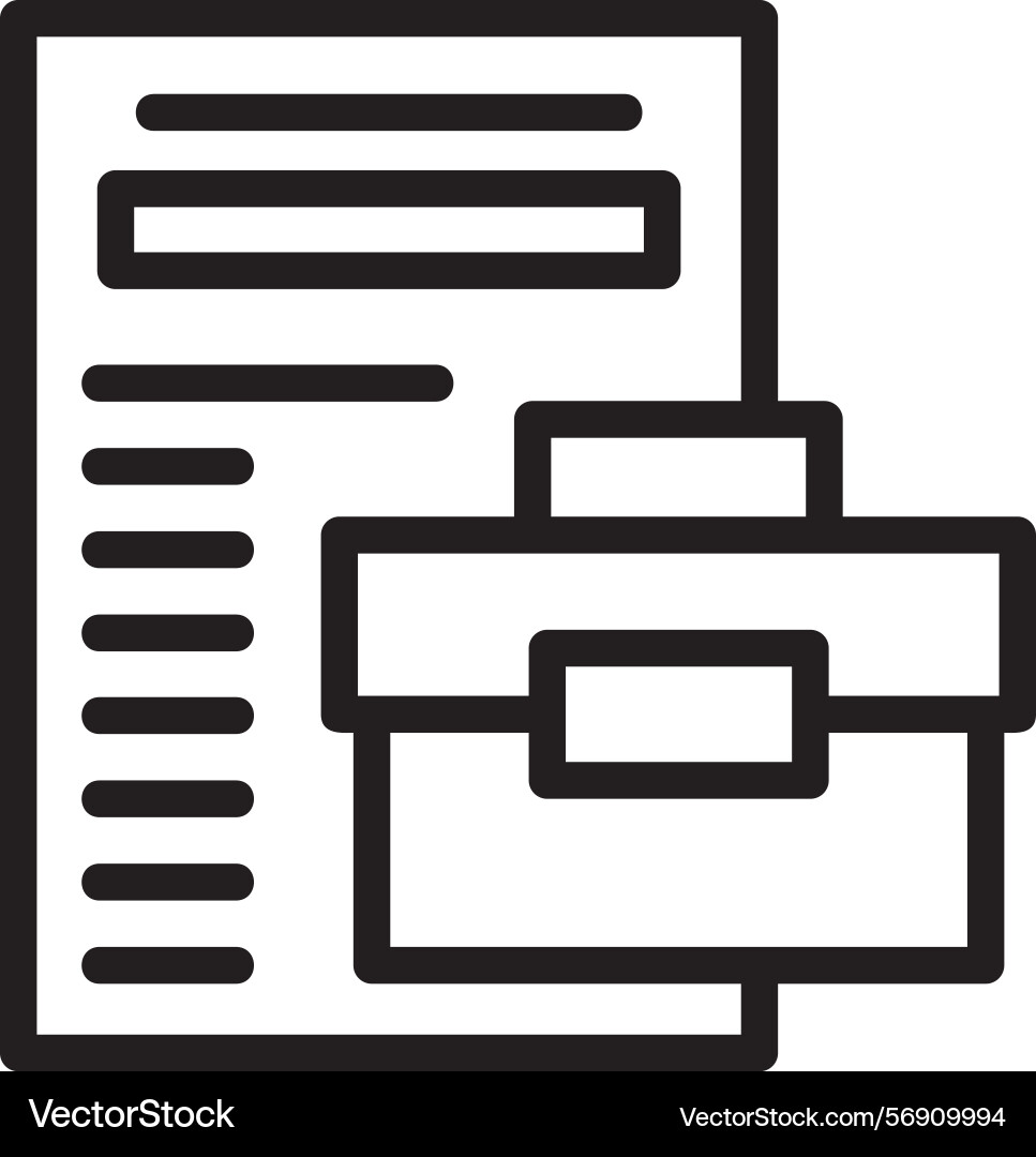 Contract linear style icon design Vector Image