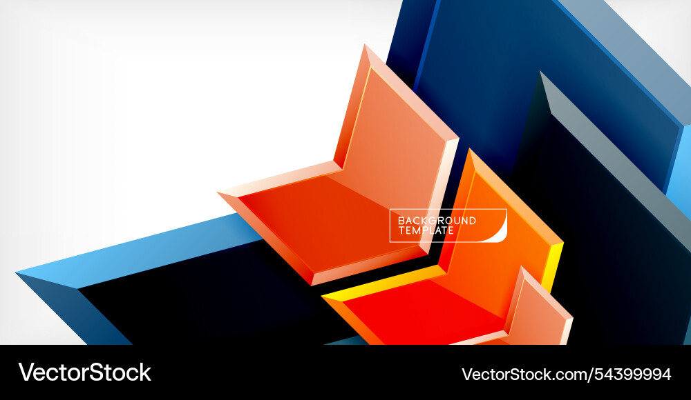 Technology dynamic arrow geometric background Vector Image