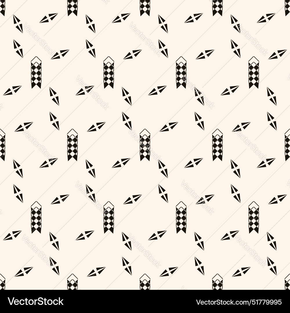 Minimal geometric seamless pattern Vector Image