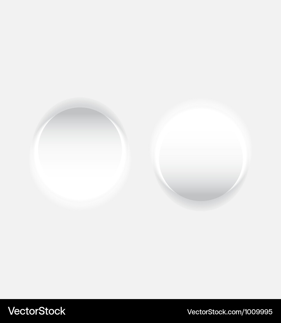 Pushed button Vector Image