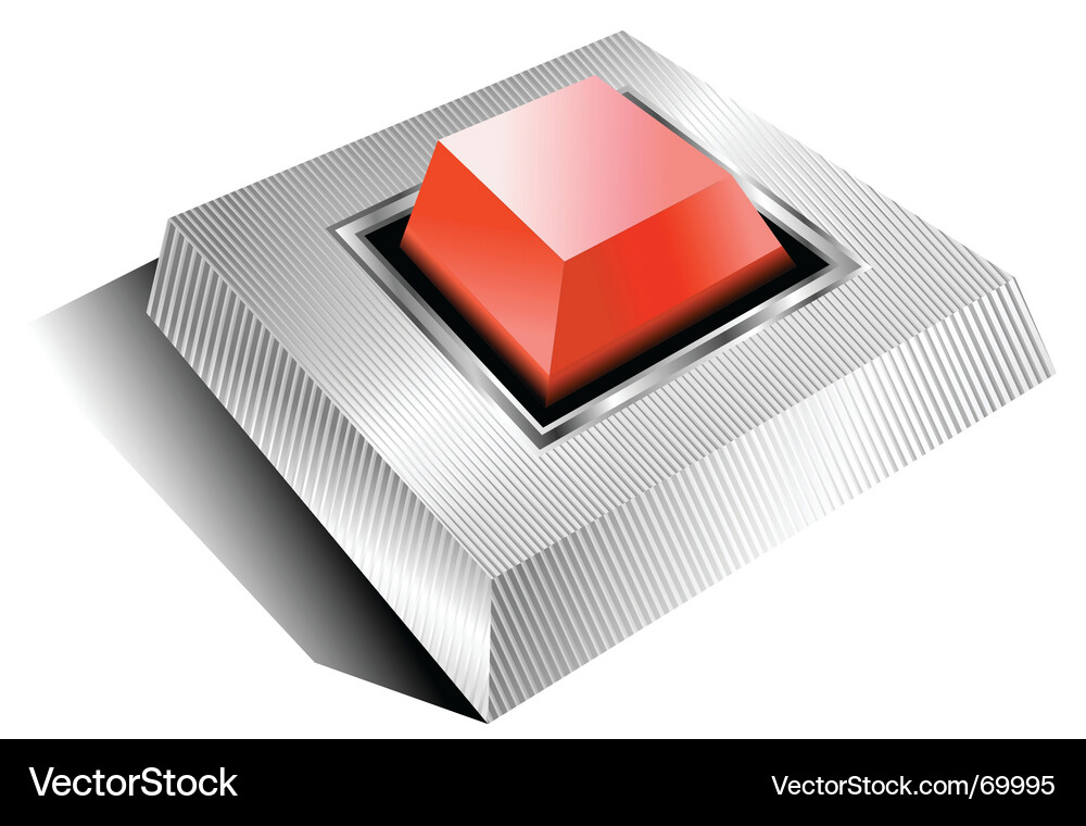 Red Alarm Button Vector Image