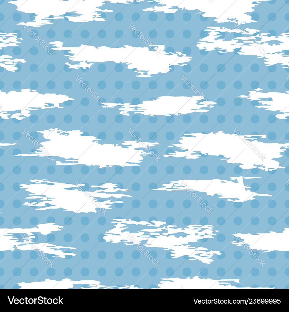 Seamless pattern of white abstract cloudlike Seamless pattern of white abstract cloudlike vector image