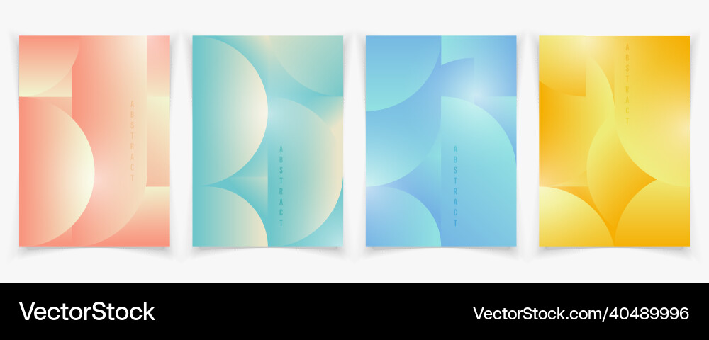 Abstract gradient color style of colorful vector image