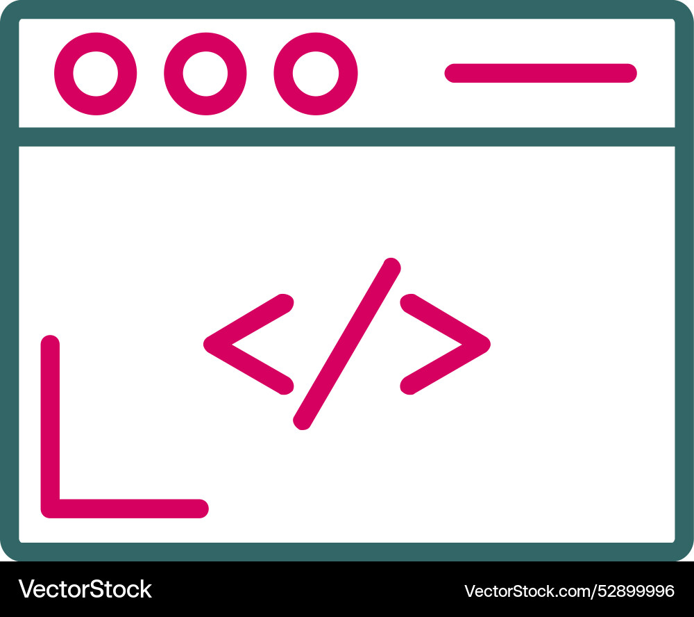 Coding icon design vector image