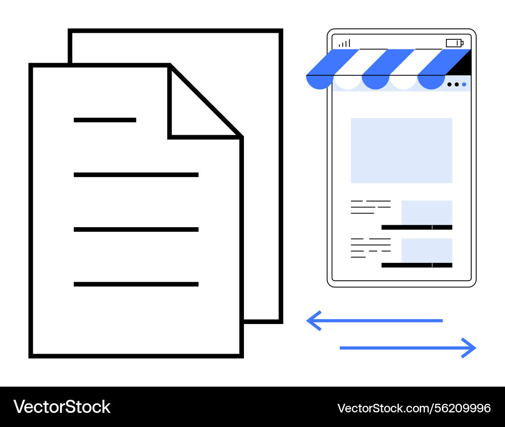 Document transfer between paper format and digital Document transfer between paper format and digital vector image