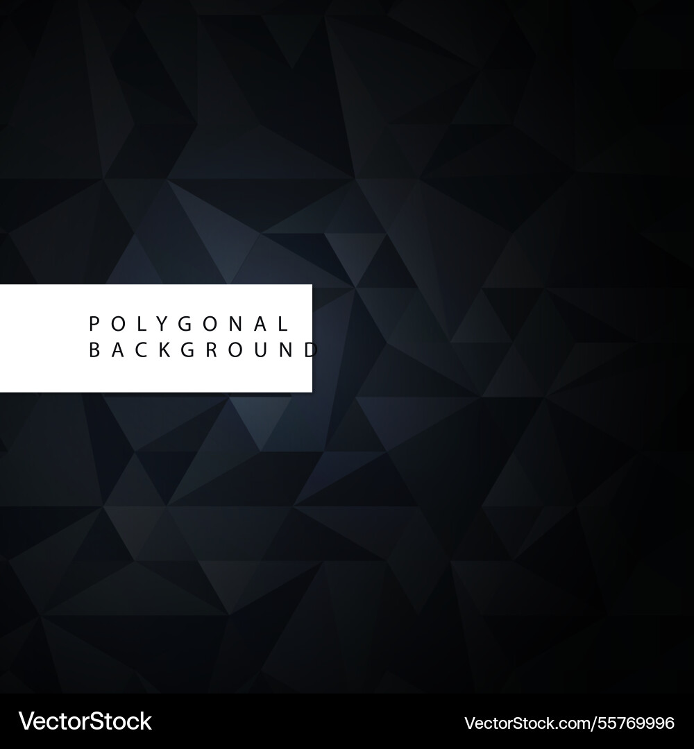 Geometric background with polygons in dark tones Vector Image