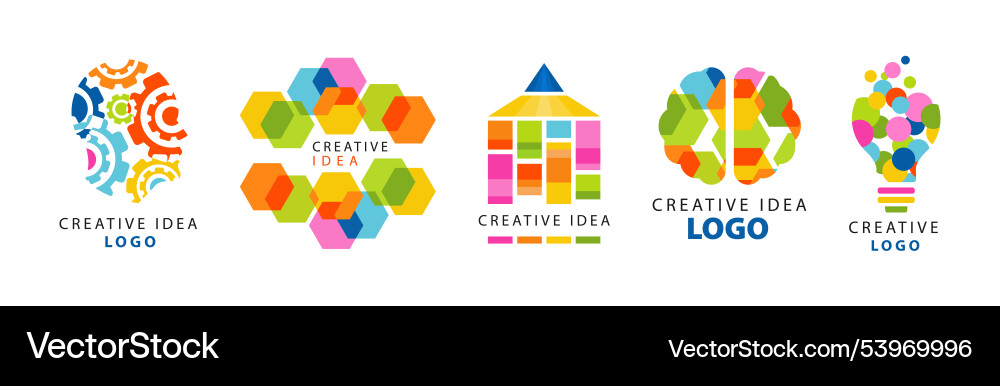 Kreative Idee Logo und Label Design-Set Kreative Idee Logo und Label Design-Set vektorbild