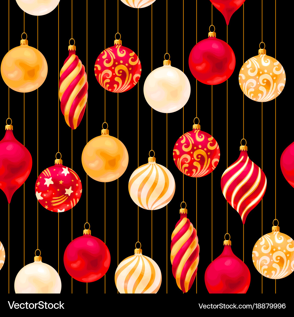 Weihnachtsschmuck nahtlose Muster vektorbild