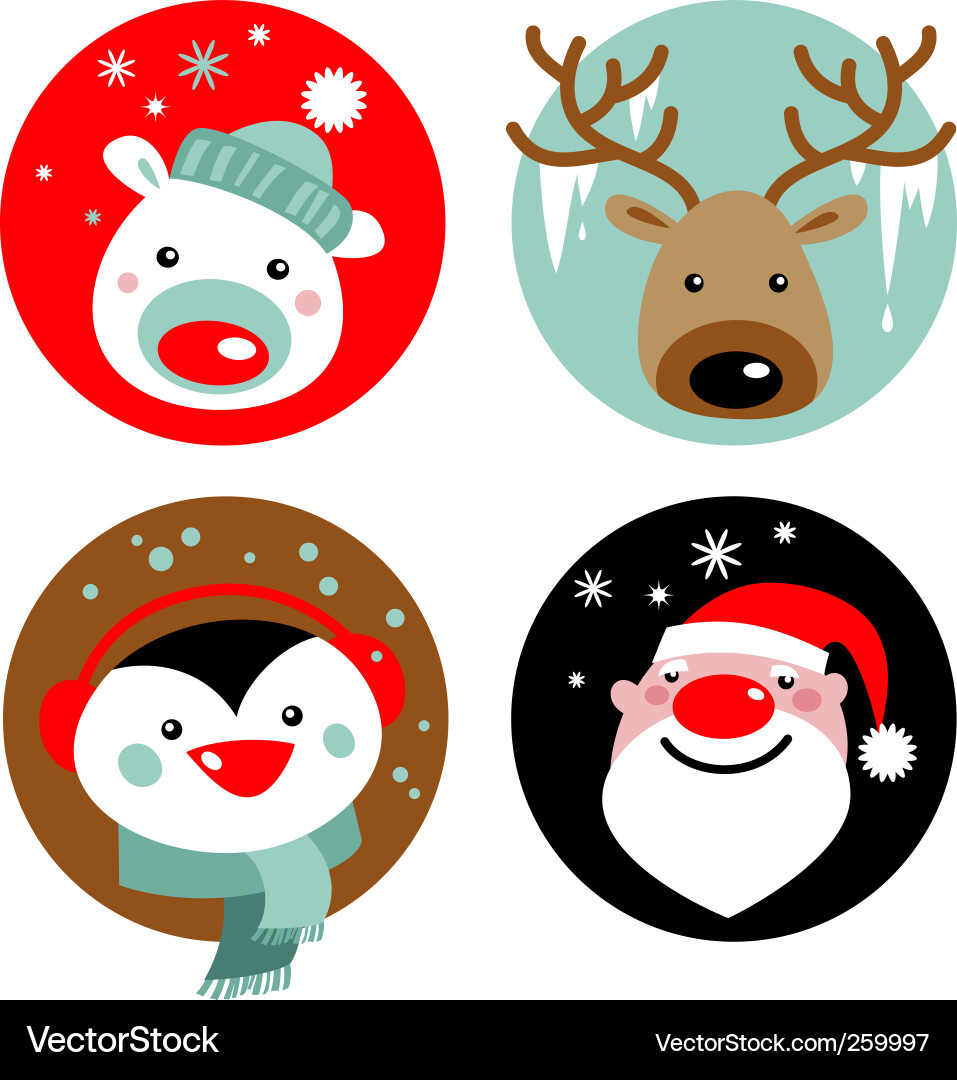 Cute Santa Illustration vector image