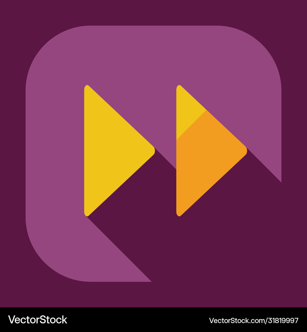 Flat modern design with shadow icon player Vector Image