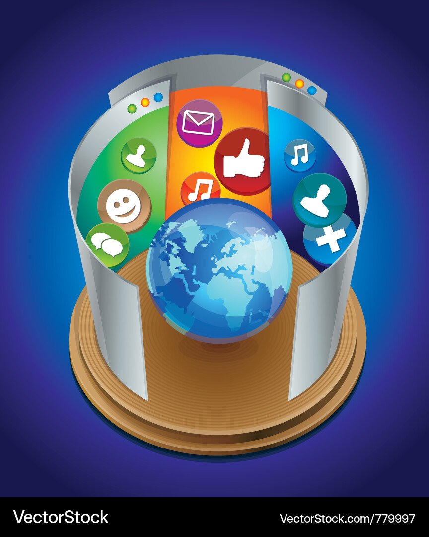 Modern Web Concept Vector Image