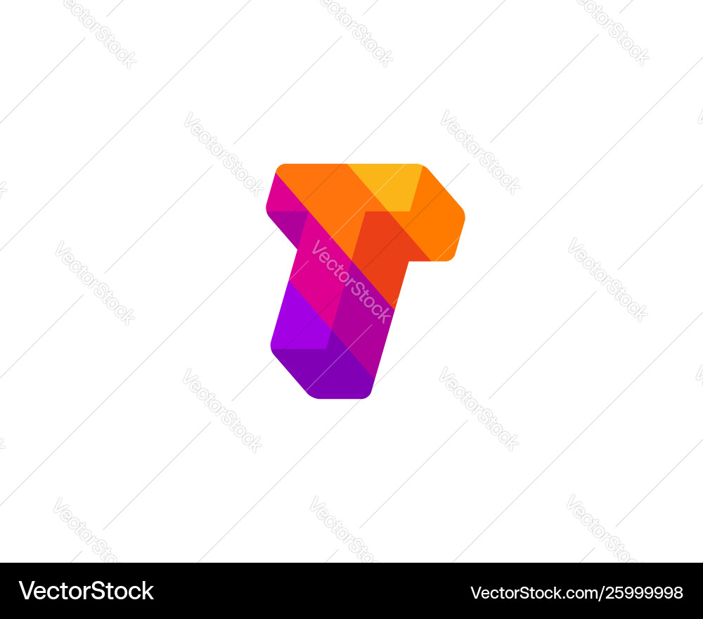 Buchstaben t Logo-Icon Design Template-Elemente Vektorbild