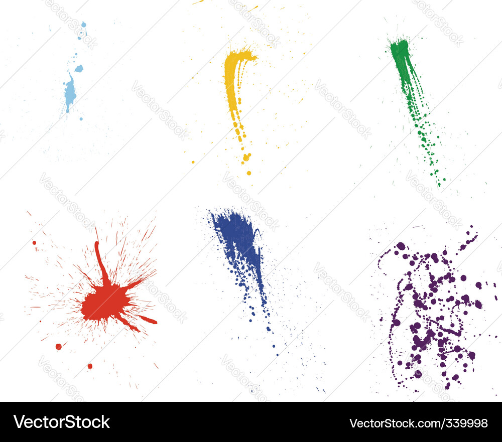 Grunge Splatter Pattern vector image